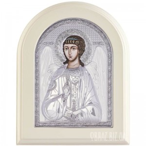 Ікона Ангела Хранителя в сріблі на хрещення Ікона Ангела Хранителя в сріблі на хрещення