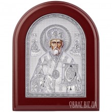 Ікона Миколи Чудотворця в сріблі на подарунок
