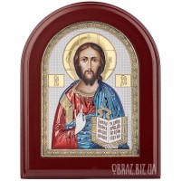 Ікона Спаса Вседержителя в сріблі та кольорі