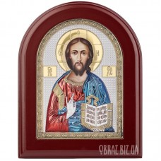 Ікона Спаса Вседержителя в сріблі та кольорі