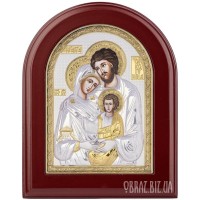 Ікона «Святе Сімейство» з позолотою на подарунок Ікона «Святе Сімейство» з позолотою на подарунок