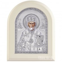 Ікона Святителя Миколи Чудотворця в сріблі