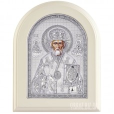 Ікона Святителя Миколи Чудотворця в сріблі Ікона Святителя Миколи Чудотворця в сріблі