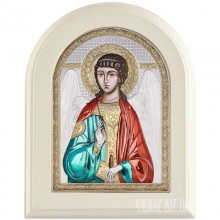 Ікона Янгола Охоронця в сріблі та кольорі