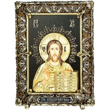 Ікона Ісуса Христа «Пантократор» з бронзи