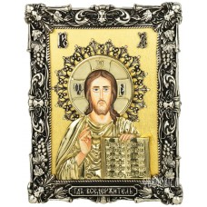 Ікона Ісуса Христа «Спас Вседержитель» з бронзи