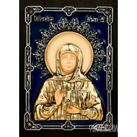 Ікона Святої Матрони Московської з бронзи