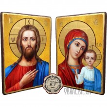 Вінчальна пара ікон «Спаситель і Казанська Божа матір»