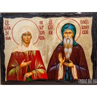 Ікона Святих Ксенії Петербурзької та Олега Брянського Ікона Святих Ксенії Петербурзької та Олега Брянського