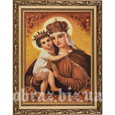 Ікона Божої Матері «Стягнення Загиблих» з бурштину Ікона Божої Матері «Стягнення Загиблих» з бурштину