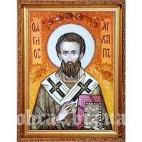 Ікона Святого Архипа з бурштину Ікона Святого Архипа з бурштину