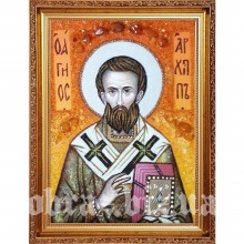 Ікона Святого Архипа з бурштину